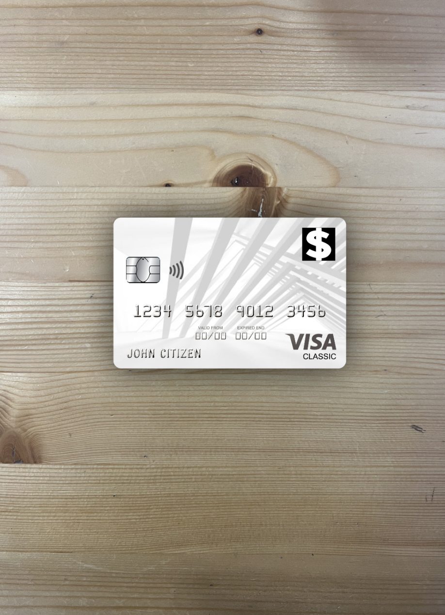 Download USA First Bank of Wiki visa classic card photolook front Photoshop template